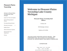 Tablet Screenshot of pleasantplainstwp.com